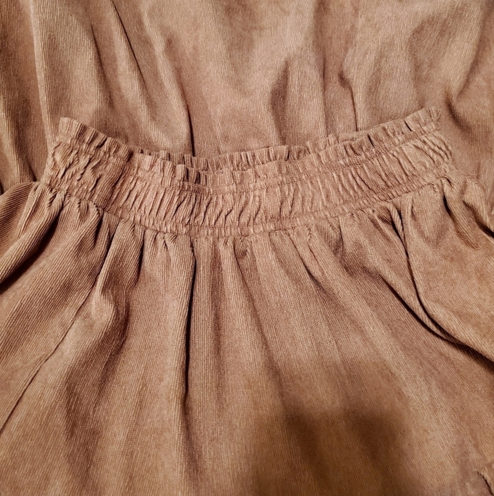 Smile Everyday Girls Tiered Mauve Corduroy Fairy Cottagecore Skirt Sz 18y XL NWT - Picture 4 of 9